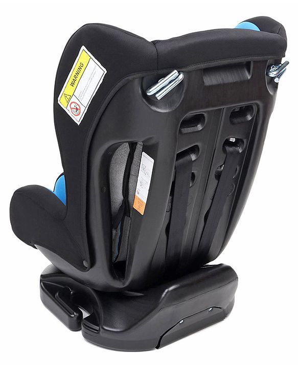 Babyhug Cruise Convertible Reclining Car Seat with Side Impact Protection - Blue & Black