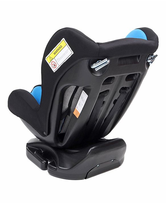 Babyhug Cruise Convertible Reclining Car Seat with Side Impact Protection - Blue & Black