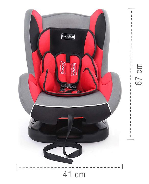 Babyhug Cruise Convertible Reclining Car Seat with Side Impact Protection - Blue & Black