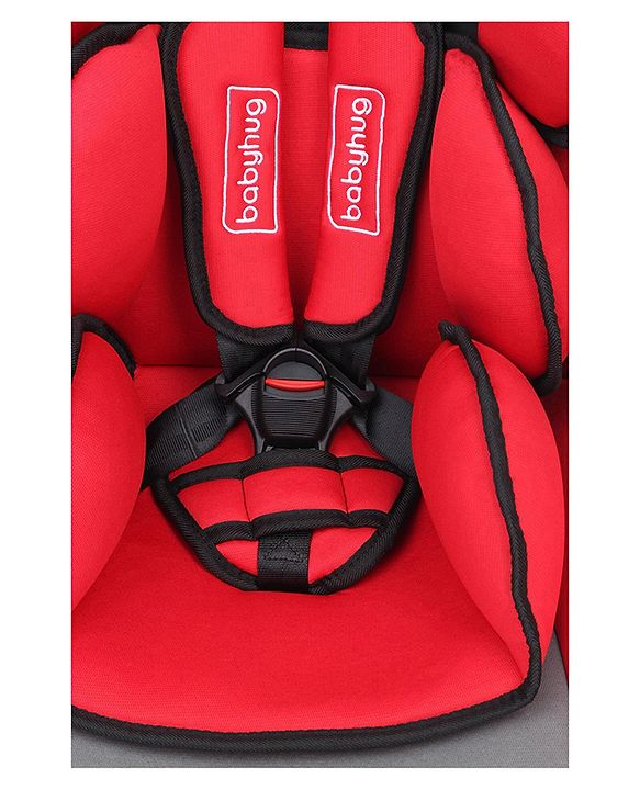 Babyhug Cruise Convertible Reclining Car Seat with Side Impact Protection - Blue & Black