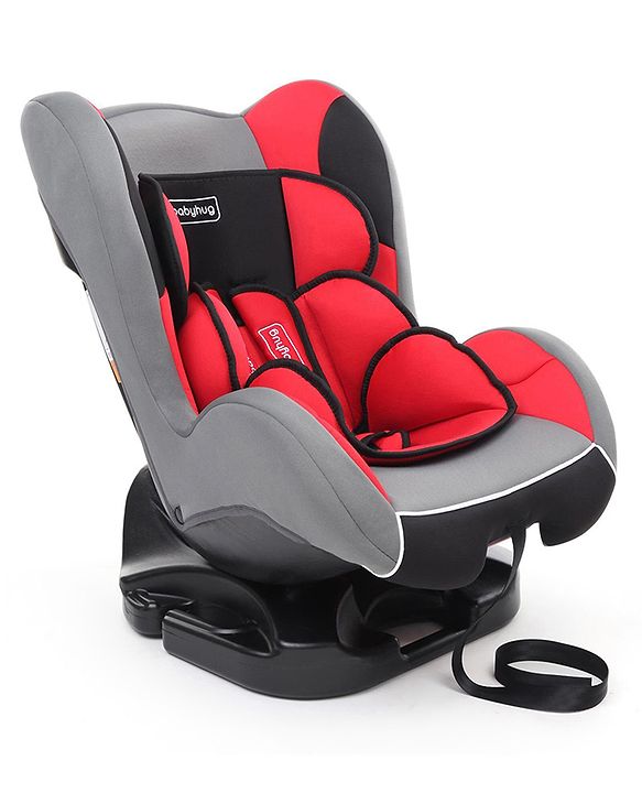 Babyhug Cruise Convertible Reclining Car Seat with Side Impact Protection - Blue & Black