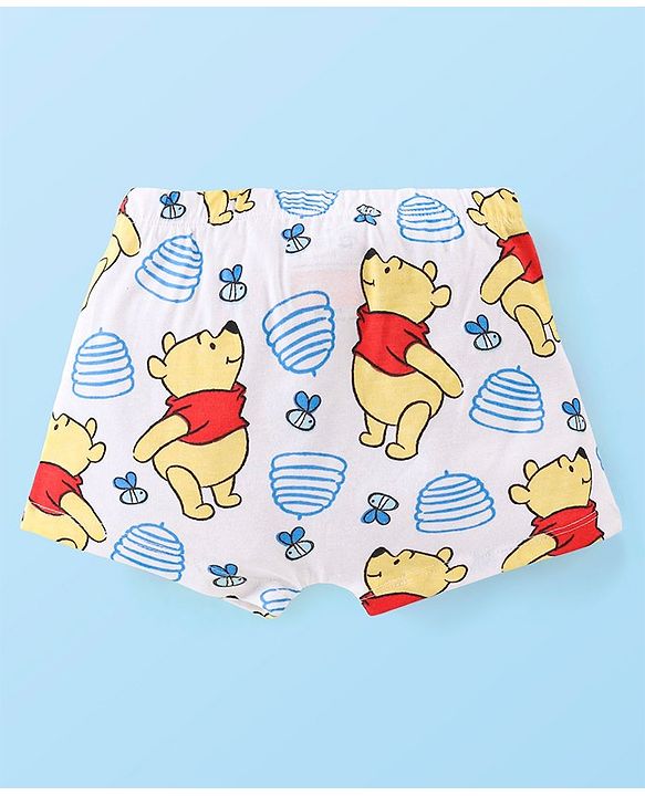 Babyhug Disney Single Jersey Briefs With Winnie the Pooh Graphics Pack of 3 - Multicolour
