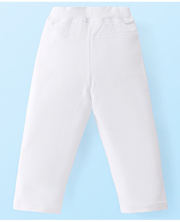 Babyhug Single Jersey Knit Full Sleeves Floral Printed Top & Leggings Set - Red & White