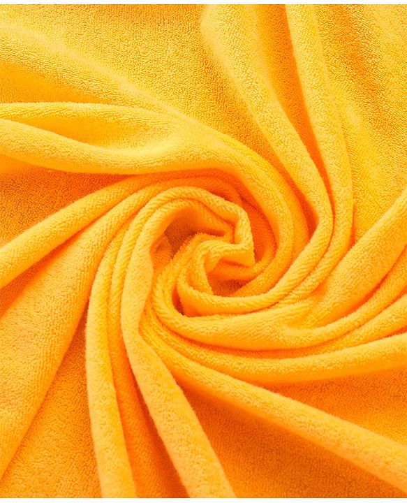 Babyhug Hooded Terry Towel Tiger Embroidery L 75 x B 75 cm - Yellow