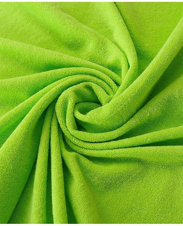 Babyhug Hooded Terry Towel Car Embroidery L 75 x B 75 cm - Green