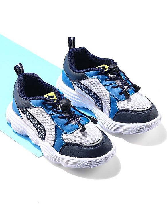 Cute Walk by Babyhug Lace Up Casual Sneakers - Blue