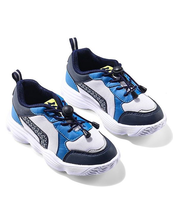 Cute Walk by Babyhug Lace Up Casual Sneakers - Blue