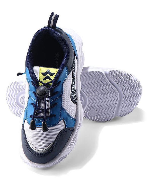 Cute Walk by Babyhug Lace Up Casual Sneakers - Blue
