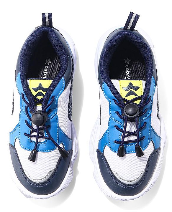Cute Walk by Babyhug Lace Up Casual Sneakers - Blue