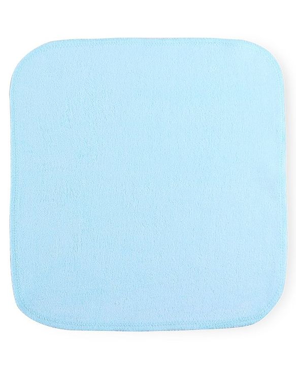 Babyhug Wash cloth Solid Colour Pack of 6 L 25 X H 25 cm - Aqua Blue