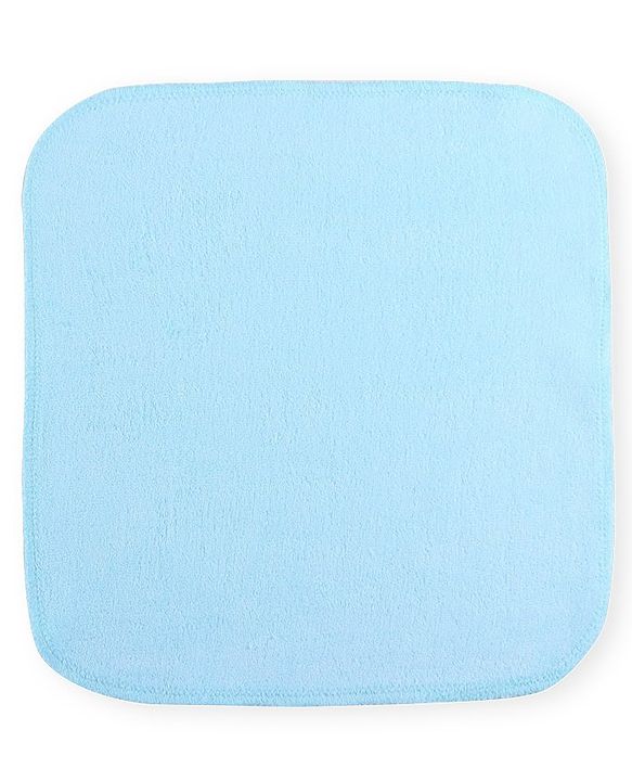 Babyhug Wash cloth Solid Colour Pack of 6 L 25 X H 25 cm - Aqua Blue