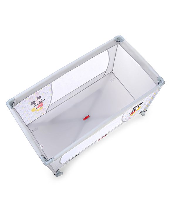 Babyhug Disney Mickey Printed Playpen - Grey