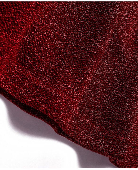 Babyhug Woven Half Sleeves Party  Top With Frill Details - Red