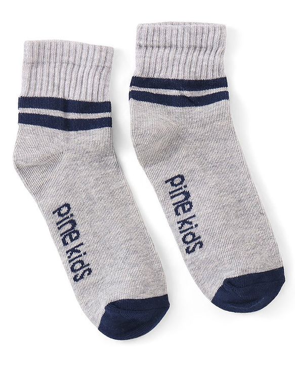 Pine Kids Ankle Length Silvadur Antimicrobial Socks Pack of 3 (Colour May Vary)