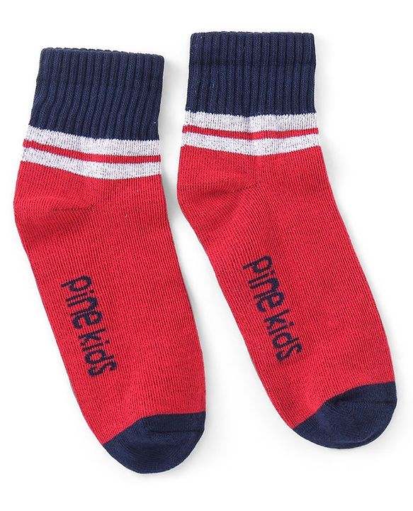 Pine Kids Ankle Length Silvadur Antimicrobial Socks Pack of 3 (Colour May Vary)