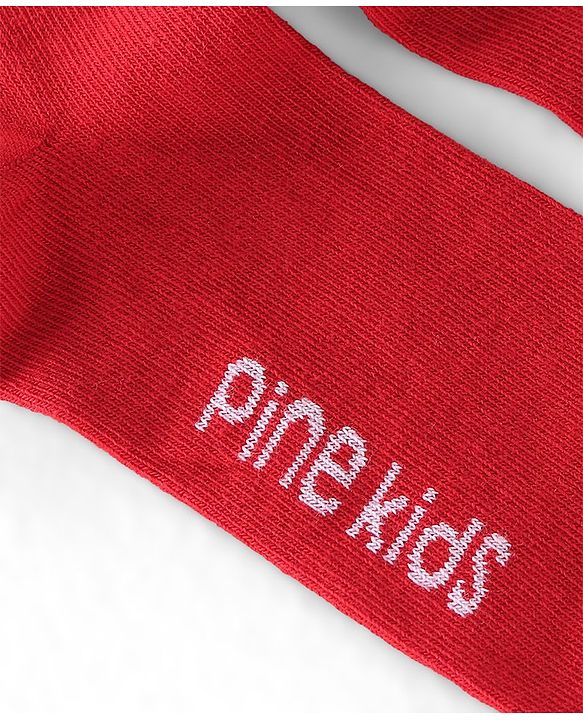 Pine Kids Knit Ankle Length Silvadur Antimicrobial Striped Socks Pack Of 3 ( Color May Vary )
