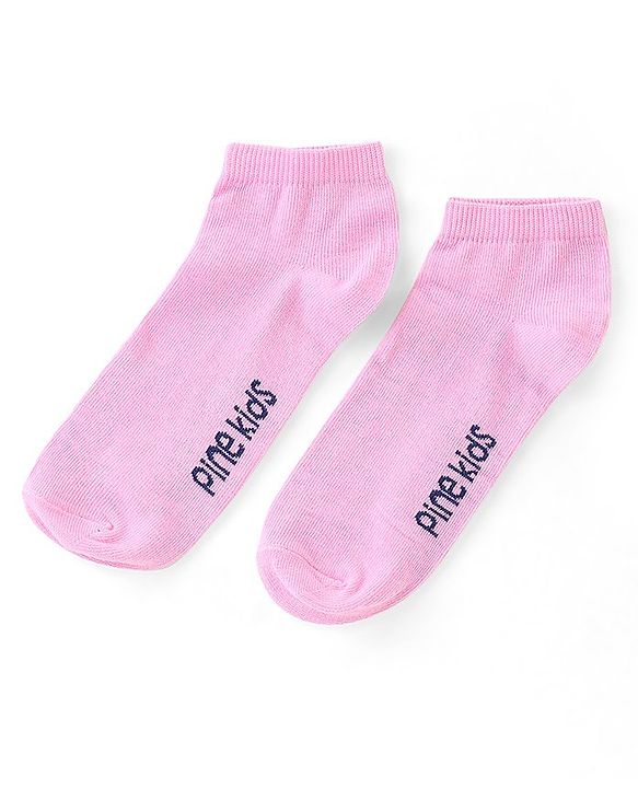 Pine Kids  Knit Ankle Length Silvadur Antimicrobial Striped & Polka Dots Design Socks Pack Of 5  ( Color May Vary )