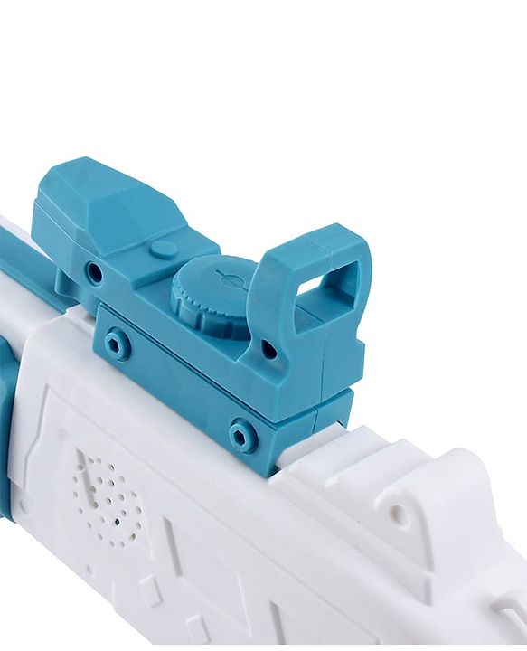 Babyhug Automatic 10 Hole Bubble Rifle Gun with LED Lights - Pink| 100ml Bubble Solution| 3000+ Bubbles per Min| Battery Operated| Child-Safe| Leak-Resistant|Indoor & Outdoor Fun|Realistic View Finder