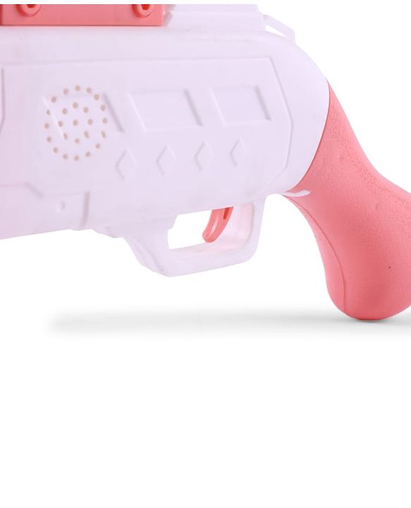 Babyhug Automatic Bubble Shot Gun for Kids| LED Lights| 10 Hole Battery Operated Bubble Machine Toy & 100ml Bubble Solution| 3000+ Bubbles per Min|Bubble Blaster for Boys & Girls | BIS Certified- Pink