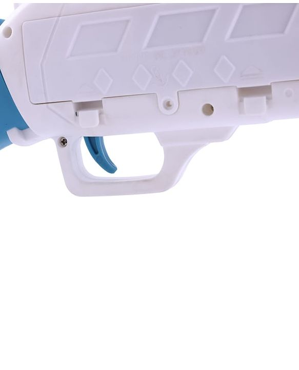 Babyhug Automatic Bubble Rifle Gun for Kids| LED Lights| 10 Hole Battery Operated Bubble Machine Toy & 100ml Bubble Solution| 3000+ Bubbles per Min|Bubble Blaster for Boys & Girls BIS Certified - Blue