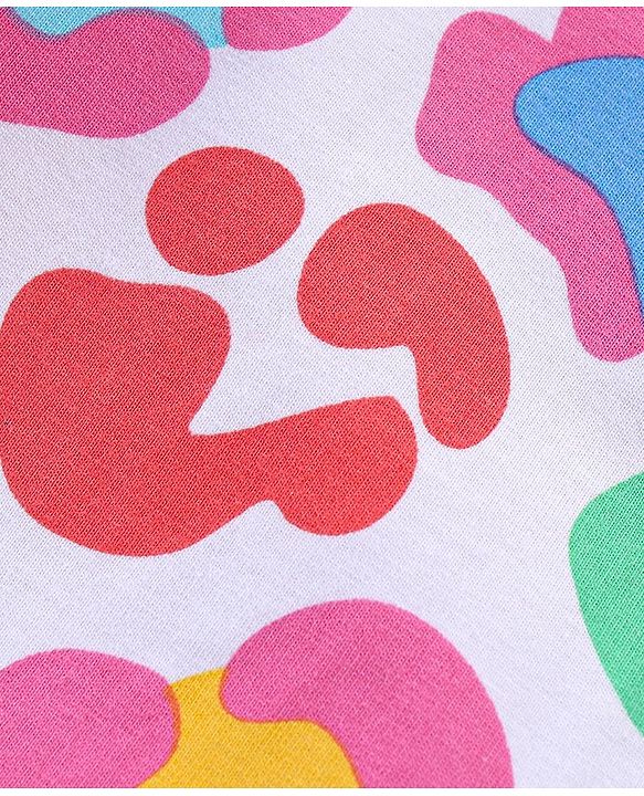 Babyhug Cotton Lycra Knit Stretchable Leggings with Polka Dots Print Pack of 3 - Multicolour