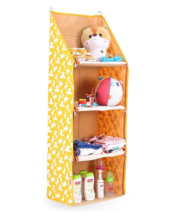 Babyhug Disney Hanging Organizer Skating Mickey Theme- Yellow