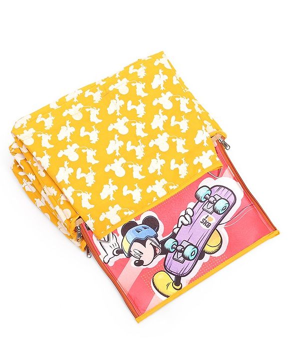 Babyhug Disney Hanging Organizer Skating Mickey Theme- Yellow