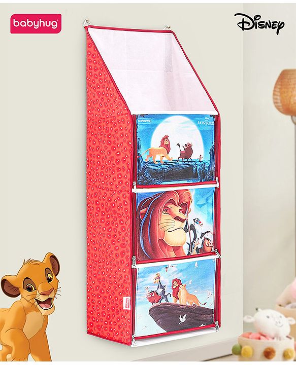 Babyhug Disney Hanging Organiser The Lion King Theme- Red