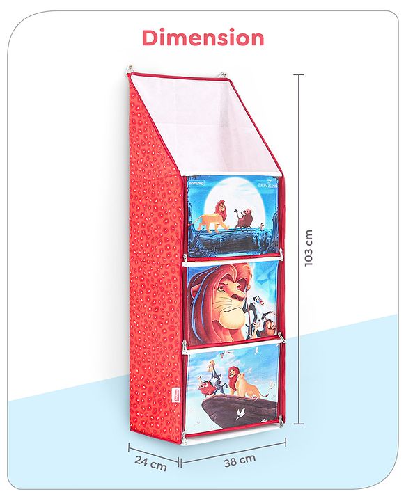 Babyhug Disney Hanging Organiser The Lion King Theme- Red