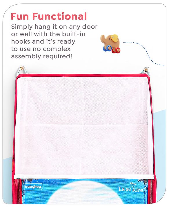 Babyhug Disney Hanging Organiser The Lion King Theme- Red
