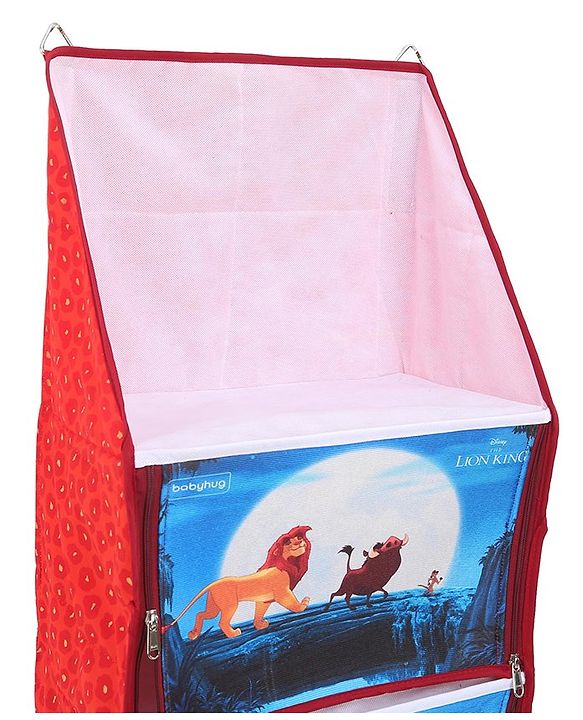Babyhug Disney Hanging Organiser The Lion King Theme- Red