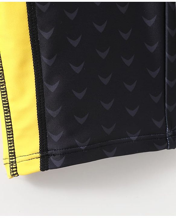 Pine Active Sleeveless Legged Swimsuit - Black & Yellow