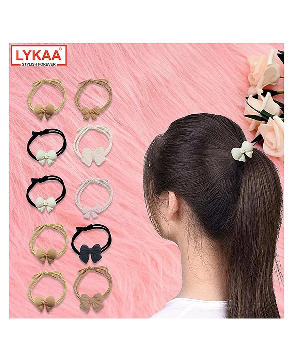 Bulk Pack Kids Small School Hair Elastics, Snag Free Single Hair Bands For Dreads Or Thin / Short Hair, Childrens Pony Tail Holders - UK