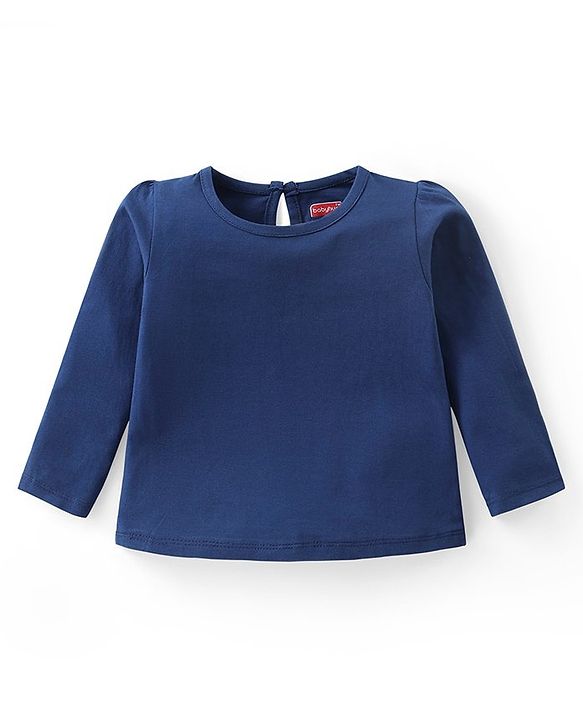 Babyhug Cotton Knit Full Sleeves Solid Color T-Shirts Pack of 3 - Multicolor