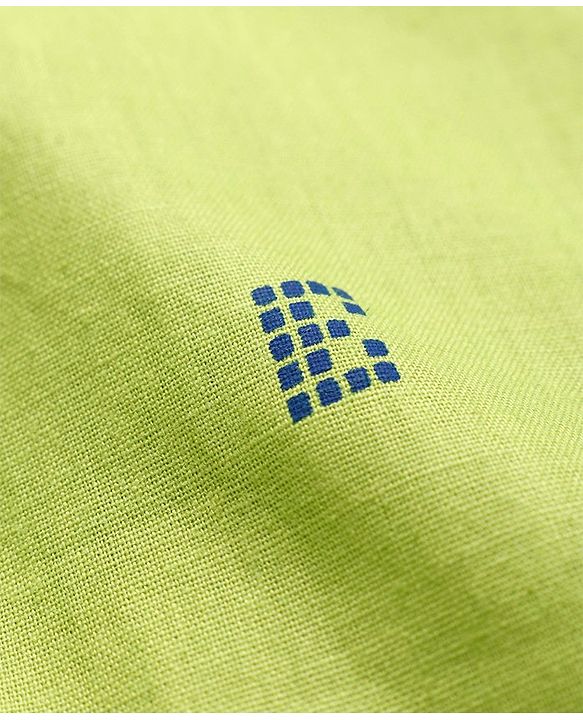 Babyhug Cotton Woven Half Sleeves Printed Shirt - Light Green