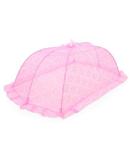 Babyhug Flower Design Mosquito Net - Pink