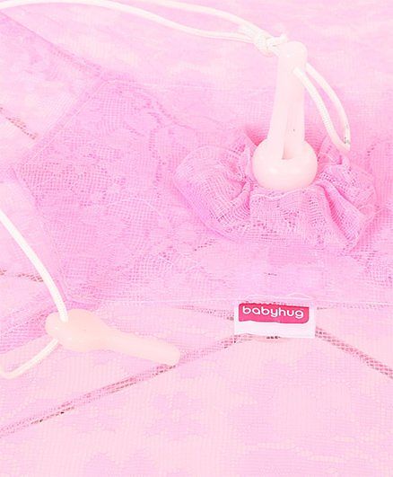 Babyhug Flower Design Mosquito Net - Pink