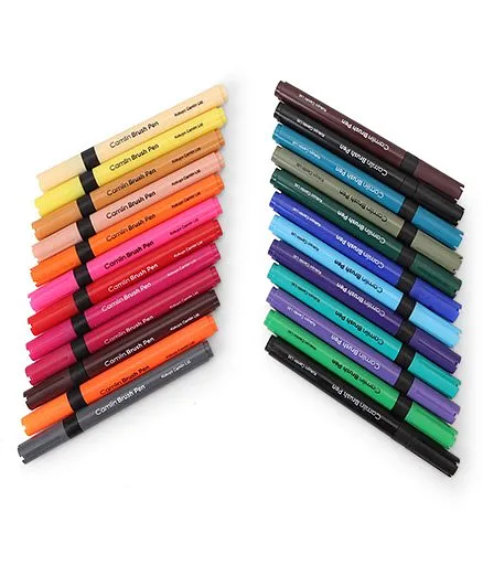 Camlin BRUSH PEN 12 SHADES (MULTICOLOR) - BRUSH PEN