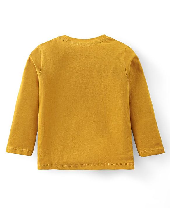 Babyhug Cotton Knit Full Sleeves T-Shirts Solid Colour Pack of 3 - Multicolour