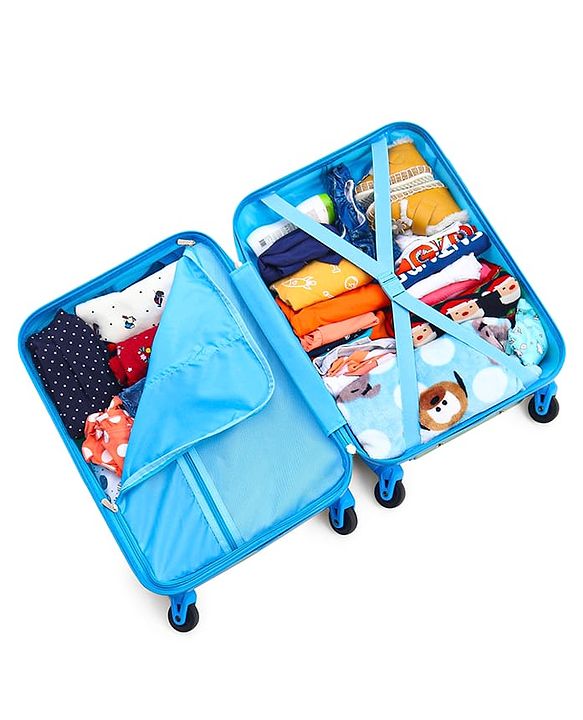 Babyhug Trolley Bag Tiger Print Pack of 2 Blue -18 & 20 Inches