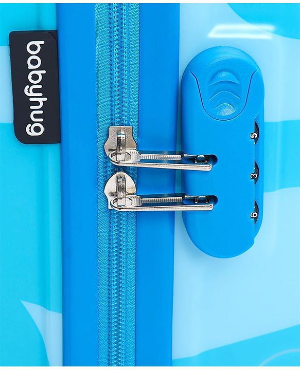 Babyhug Trolley Bag Tiger Print Pack of 2 Blue -18 & 20 Inches