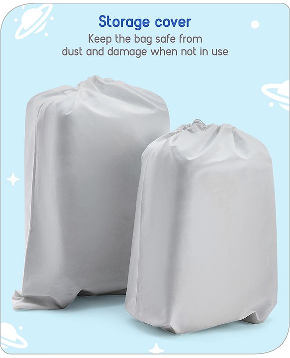 Babyhug Trolley Bag Space Theme Print Pack of 2 Purple -18 & 20 Inches