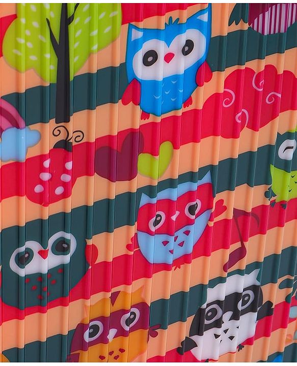 Babyhug Trolley Bag Owl Print Pack of 2 Dark Pink -18 & 20 Inches