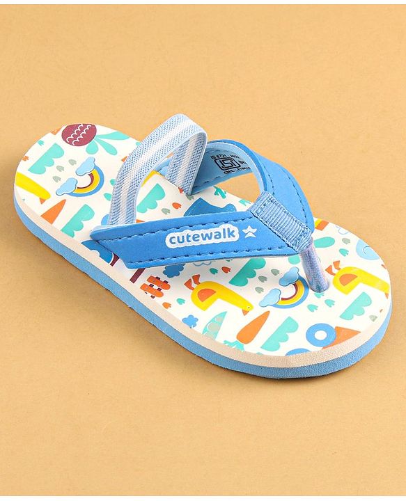 Cute Walk by Babyhug Flip Flops Unisex Blue 21