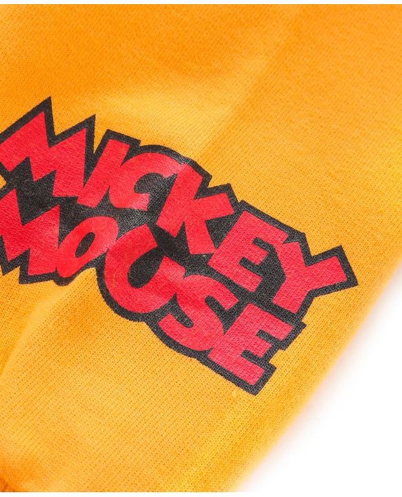 Babyhug Disney 100% Cotton Knit Full Sleeves Overlap Sweatshirt With Mickey Mouse Graphics & Collar Detailing - Yellow