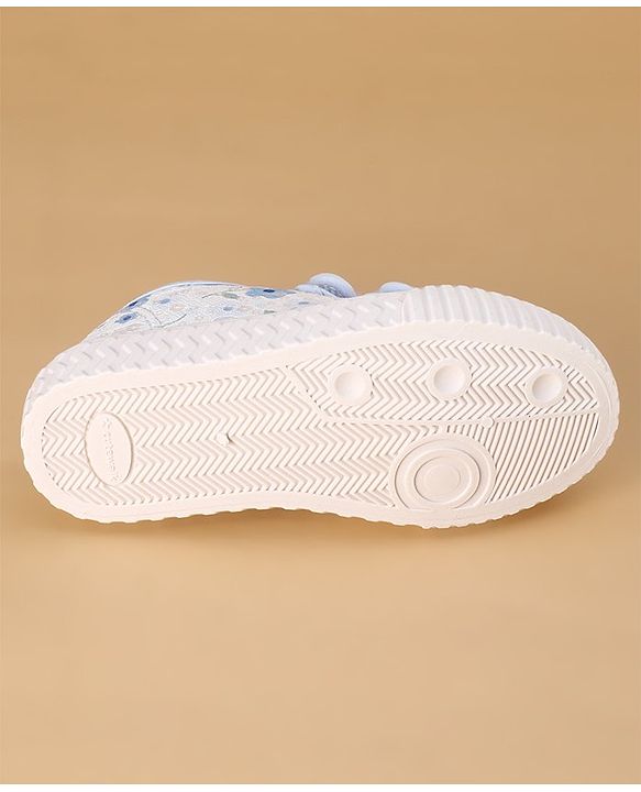 Cute Walk by Babyhug Casual Shoes with Velcro Closure &  Floral Print - Blue