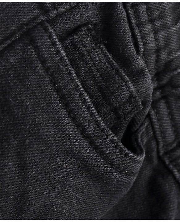 Pine Kids Full Length Denim Washed Jeans - Black