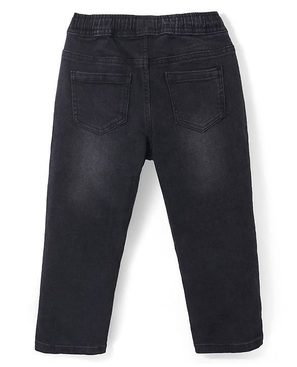 Pine Kids Full Length Denim Washed Jeans - Black