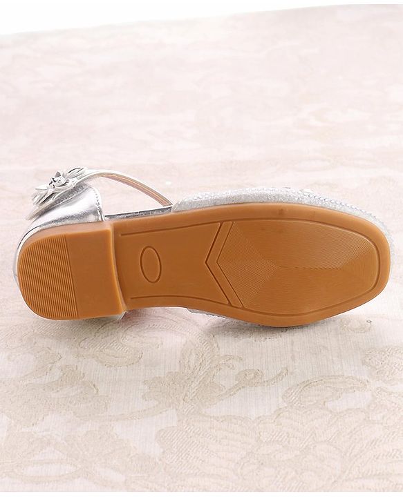 Cute Walk by Babyhug Ballerinas with Velcro Closure - Bow Applique - Golden