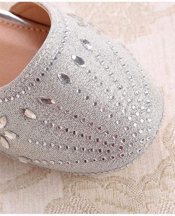 Cute Walk by Babyhug Ballerinas with Velcro Closure - Bow Applique - Golden